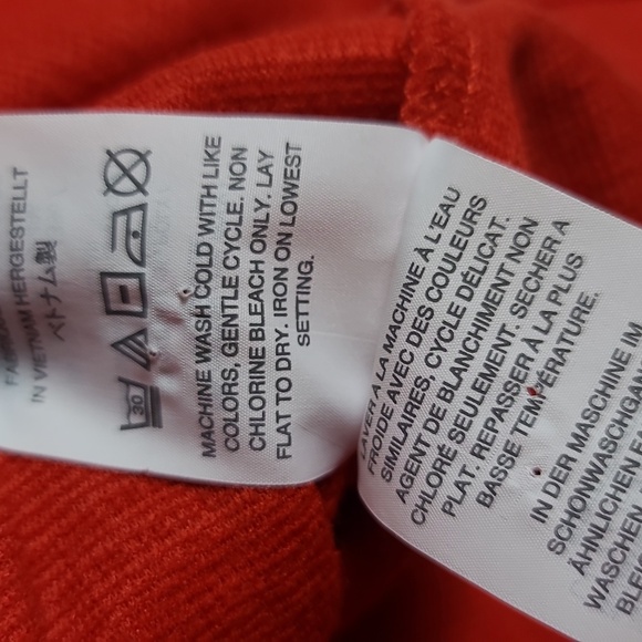 MADEWELL Cold Shoulder Skylark Cotton Blend Red Swing Top Size XS - Picture 4 of 13